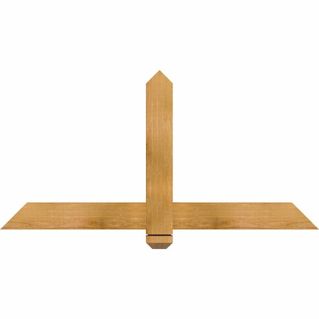 Ekena Millwork Eugene Rough Sawn Timber Gable Bracket, Western Red Cedar, 48"W x 24"H x 2"D x 4"F, 12/12 Pitch GBW048X24X0204EUG00RWR